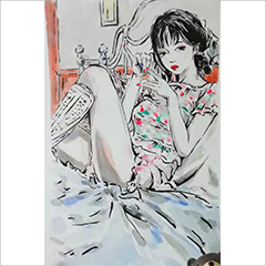 水彩作品人物